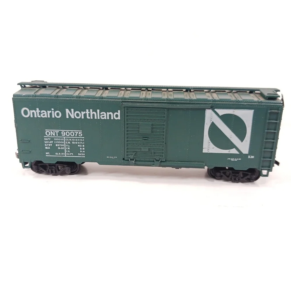 Athearn HO Scale Ontario Northland 40 Ft Box 1213 Car Green ONT 90075 Vintage